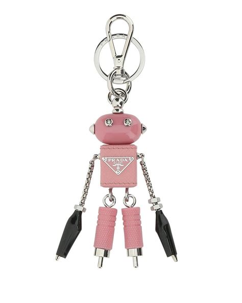 prada keychain robot|prada 6 key holder.